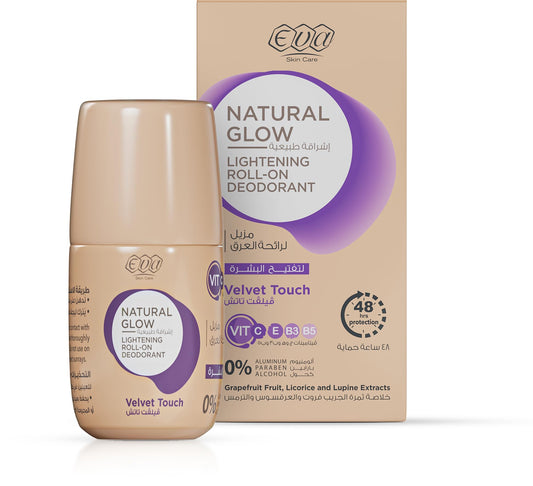 Eva Skin Care Natural Glow Lightening Roll-On Deodorant - Velvet Touch 60 milliliter