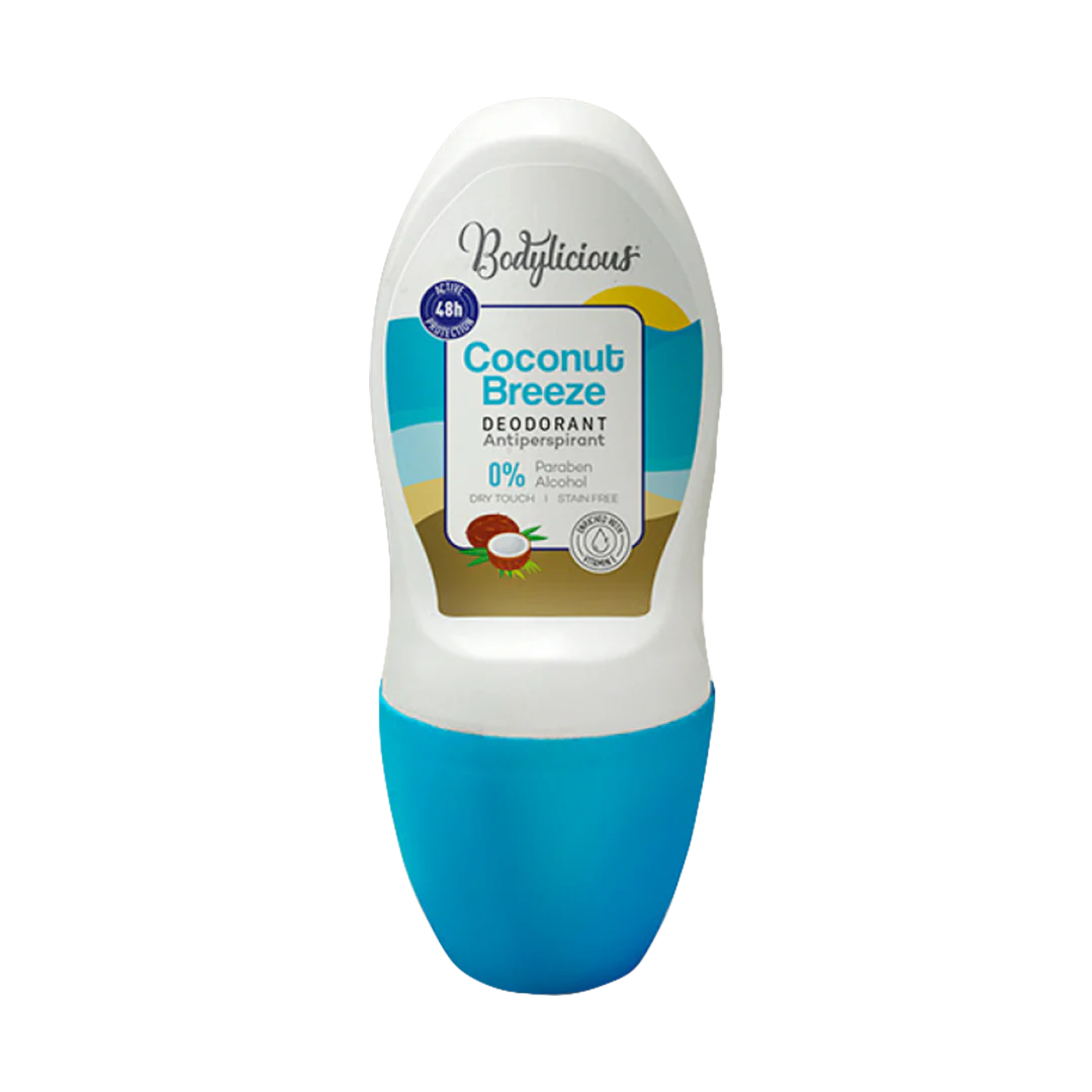 Bodylicious roll-on deodorant 48 hour protection coconut scent