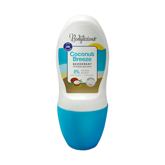 Bodylicious roll-on deodorant 48 hour protection coconut scent