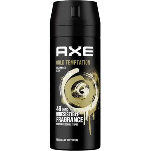 AXE Gold Temptation Deodorant and Body Spray for Men, 150 ml