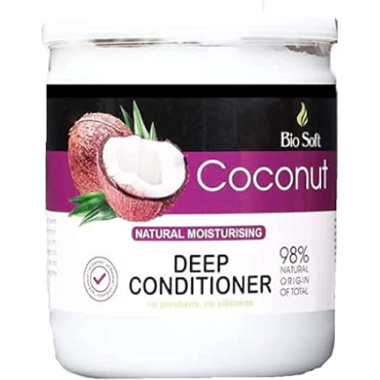 Bio Soft coconut deep conditioner 98% natural origin of total 650GM .